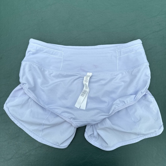 Lululemon Speed Up Short Long 4" Updated Fit In Serene Blue. Size 6 Tall. - Picture 11 of 16